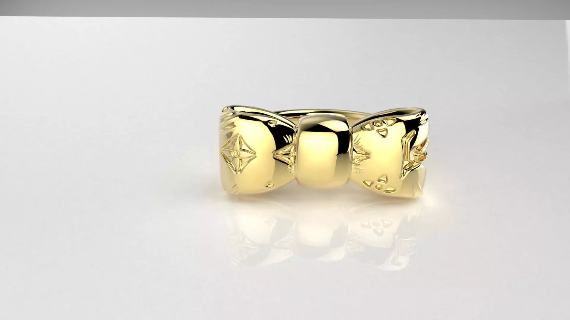 Bow Tie ring 3D print model