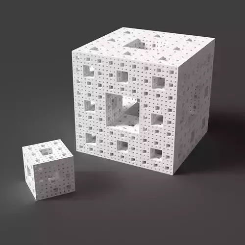Menger Sponge Fractal Blocks 3D print model