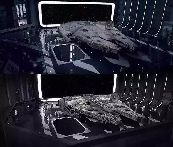 STAR WARS DEATH STAR HANGAR BAY 327  for personal use only 3D print model
