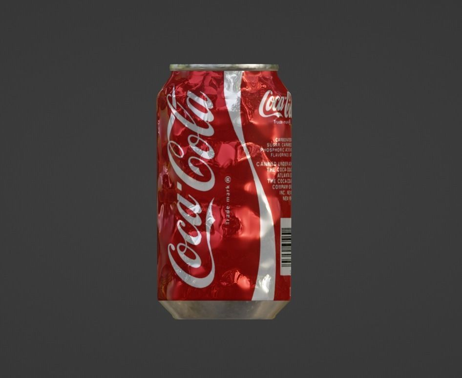 soda cans Low-poly Low-poly 3D model_1