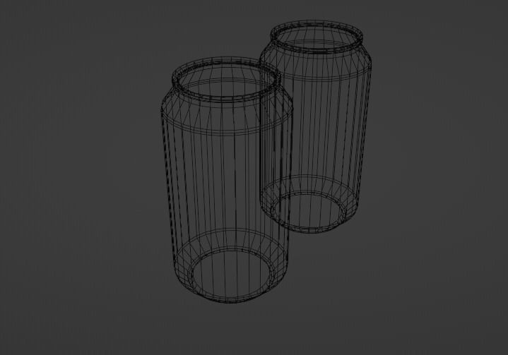 soda cans Low-poly Low-poly 3D model_4
