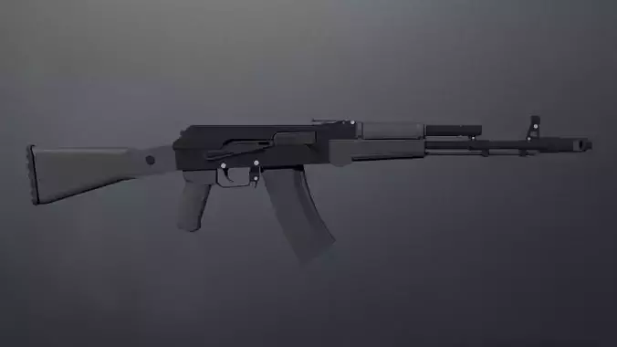 AK74M ak - rifle Free low-poly 3D model