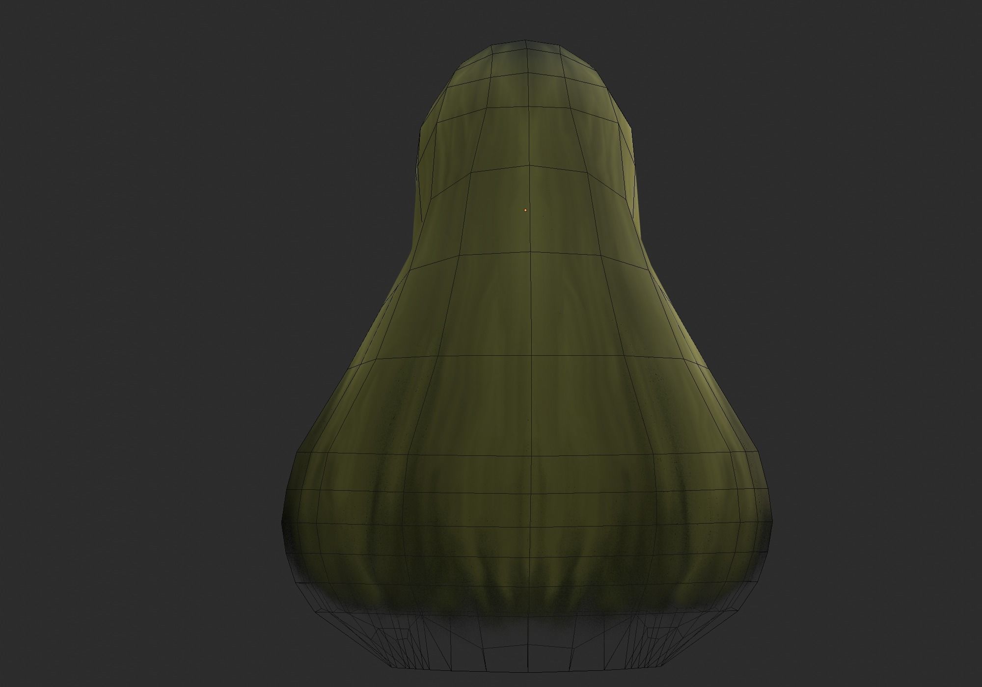 blond long hair Low-poly 3D model_14