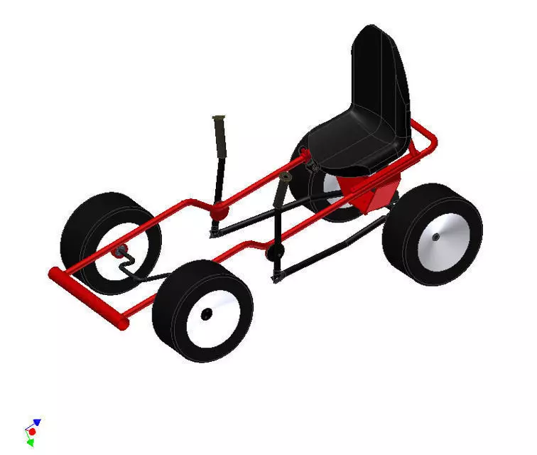 Teencart go kart Free 3D model