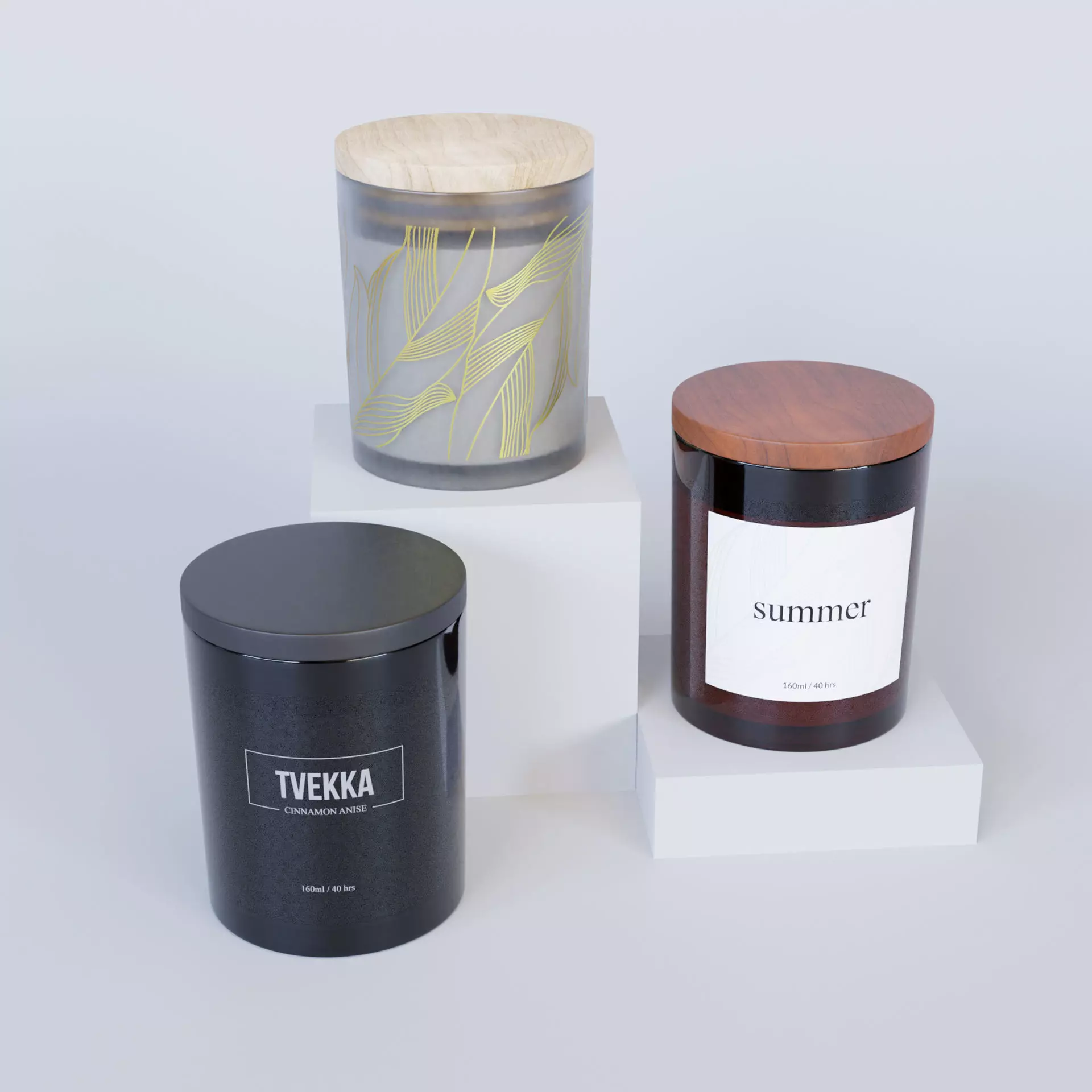 Candle - Blender Cycles and Eevee Low-poly 3D model