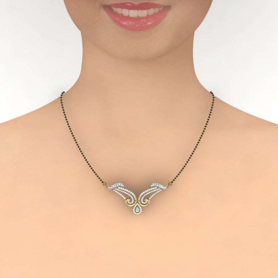 Diamond Beautiful Neckless 3D print model_7