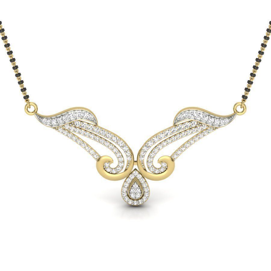 Diamond Beautiful Neckless 3D print model_8