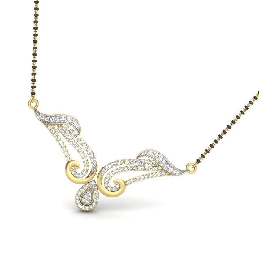 Diamond Beautiful Neckless 3D print model_2