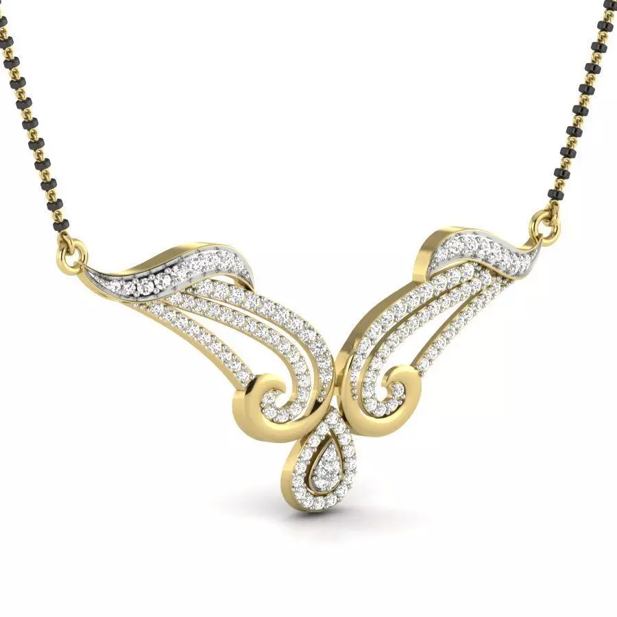 Diamond Beautiful Neckless 3D print model_0