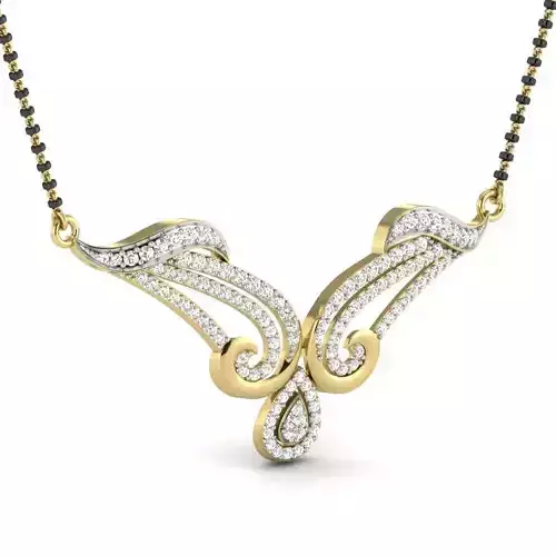 Diamond Beautiful Neckless 3D print model