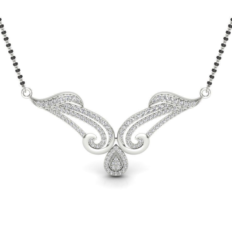 Diamond Beautiful Neckless 3D print model_3