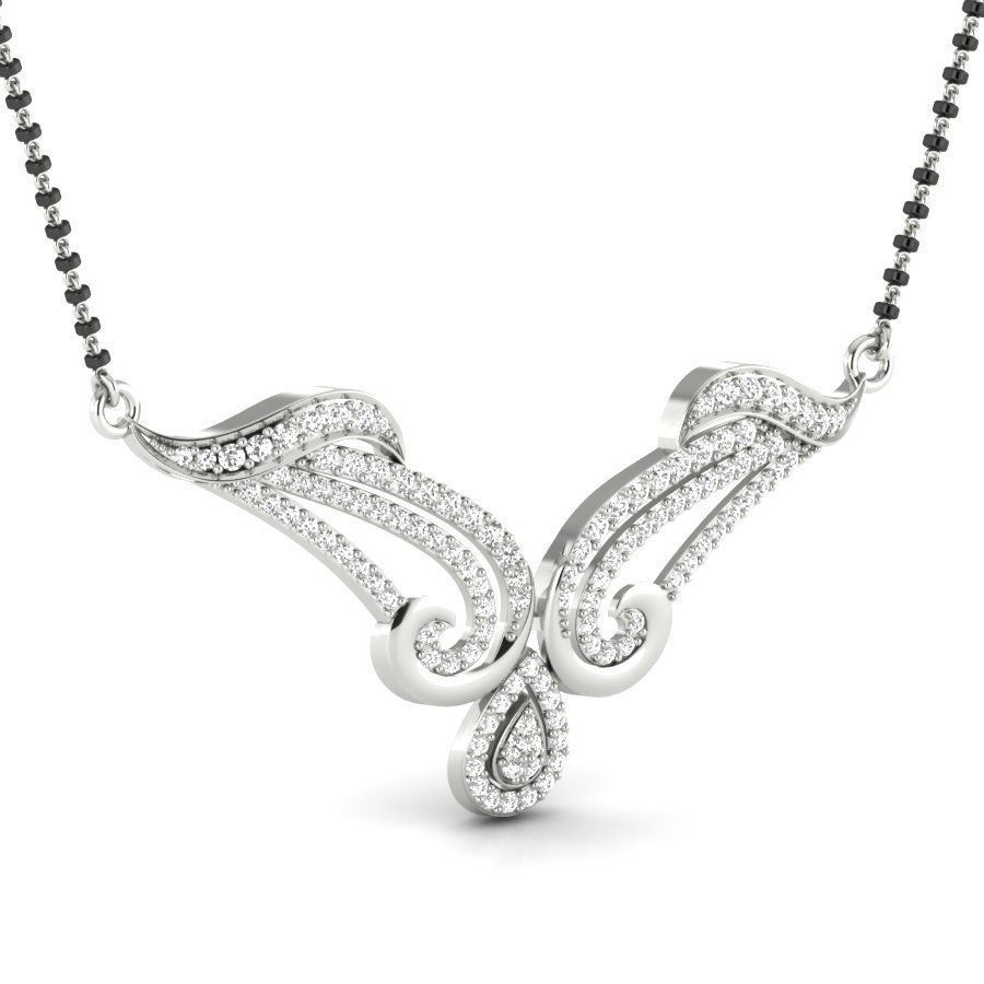 Diamond Beautiful Neckless 3D print model_4