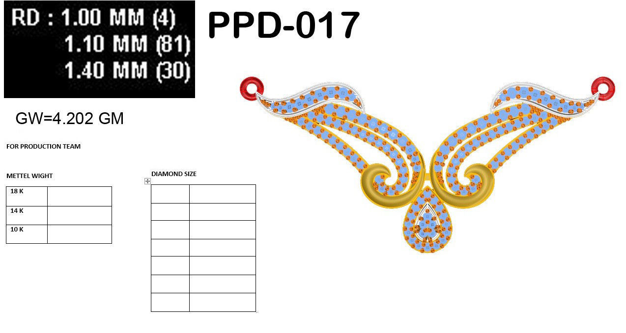 Diamond Beautiful Neckless 3D print model_10