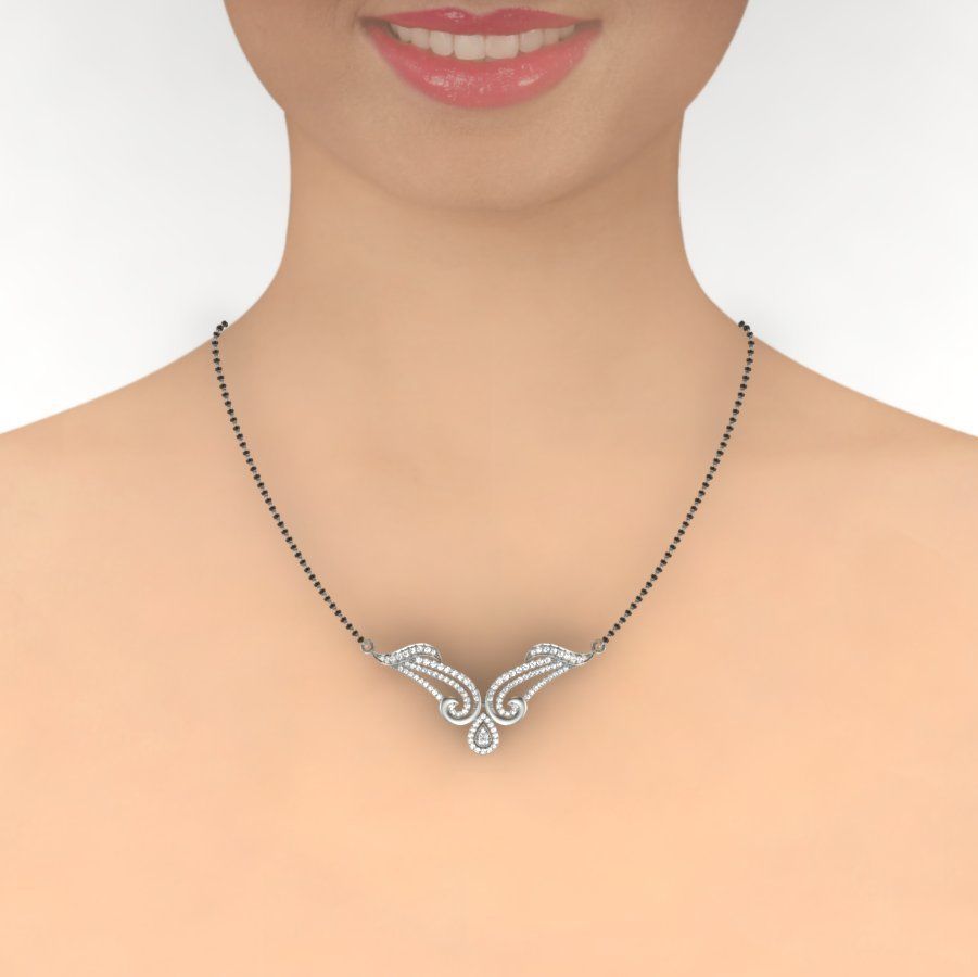 Diamond Beautiful Neckless 3D print model_1