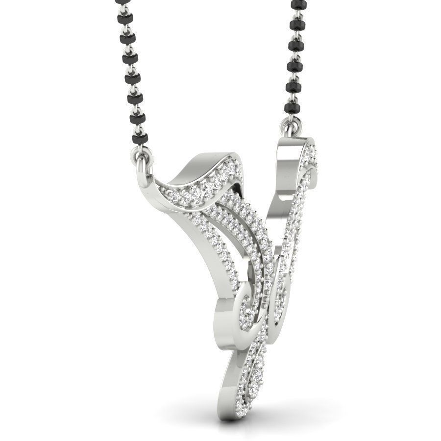 Diamond Beautiful Neckless 3D print model_5