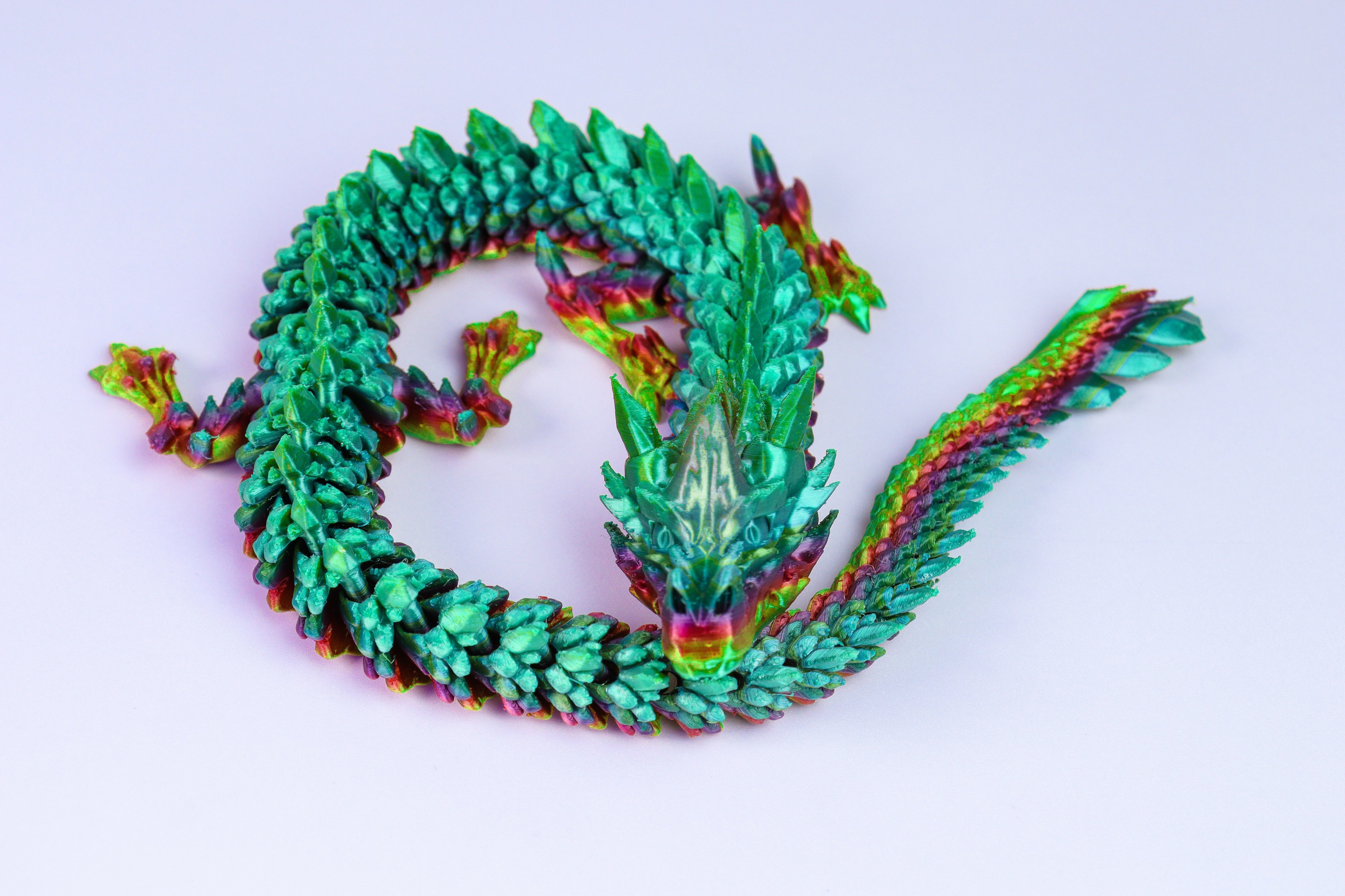 ARTICULATED FROST DRAGON WIGGLE PET ARTICULATED DRAGON 3D print model_3