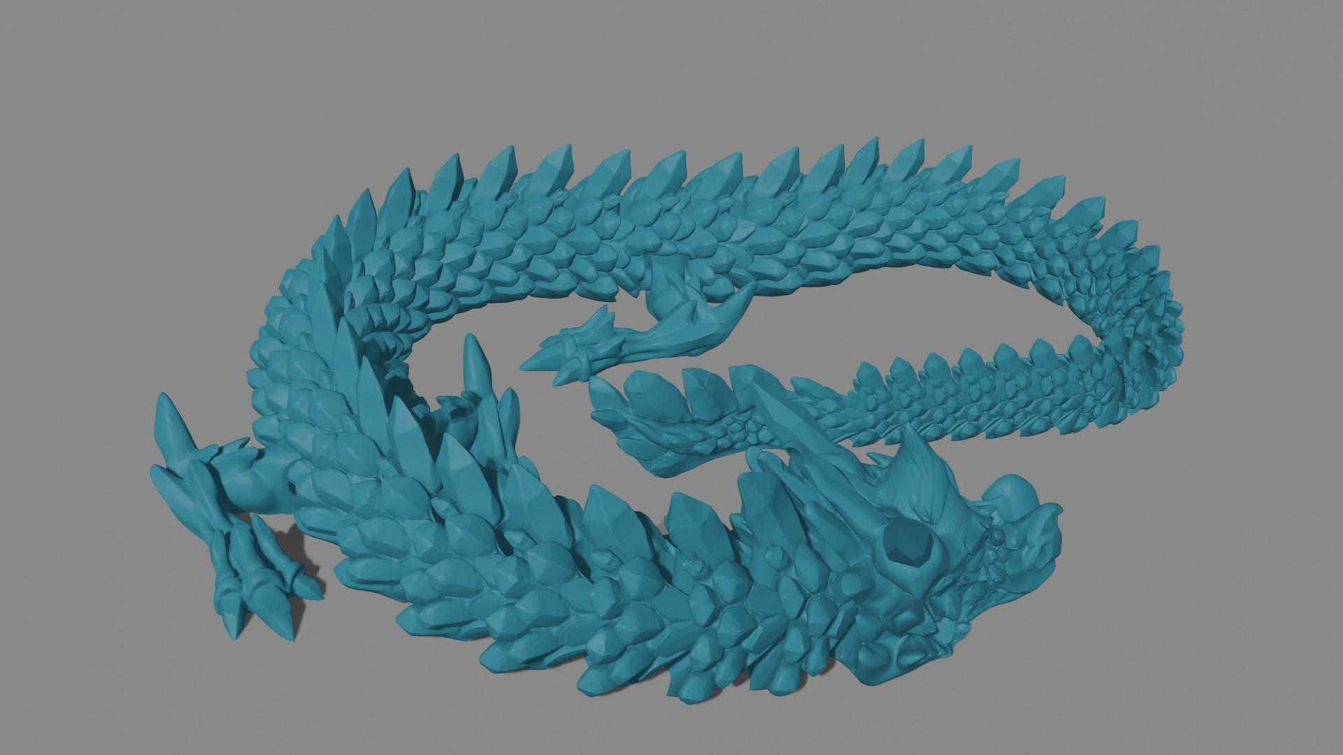 ARTICULATED FROST DRAGON WIGGLE PET ARTICULATED DRAGON 3D print model_10