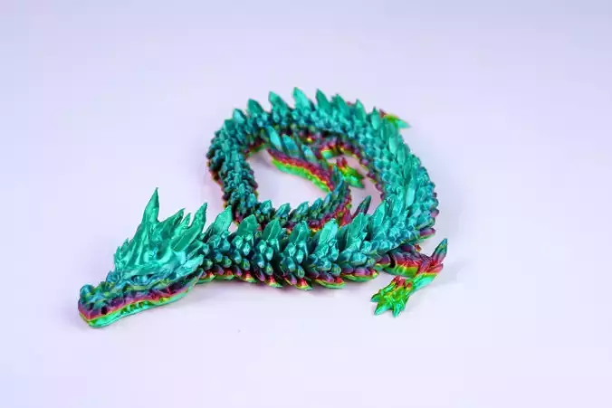 ARTICULATED FROST DRAGON WIGGLE PET ARTICULATED DRAGON 3D print model