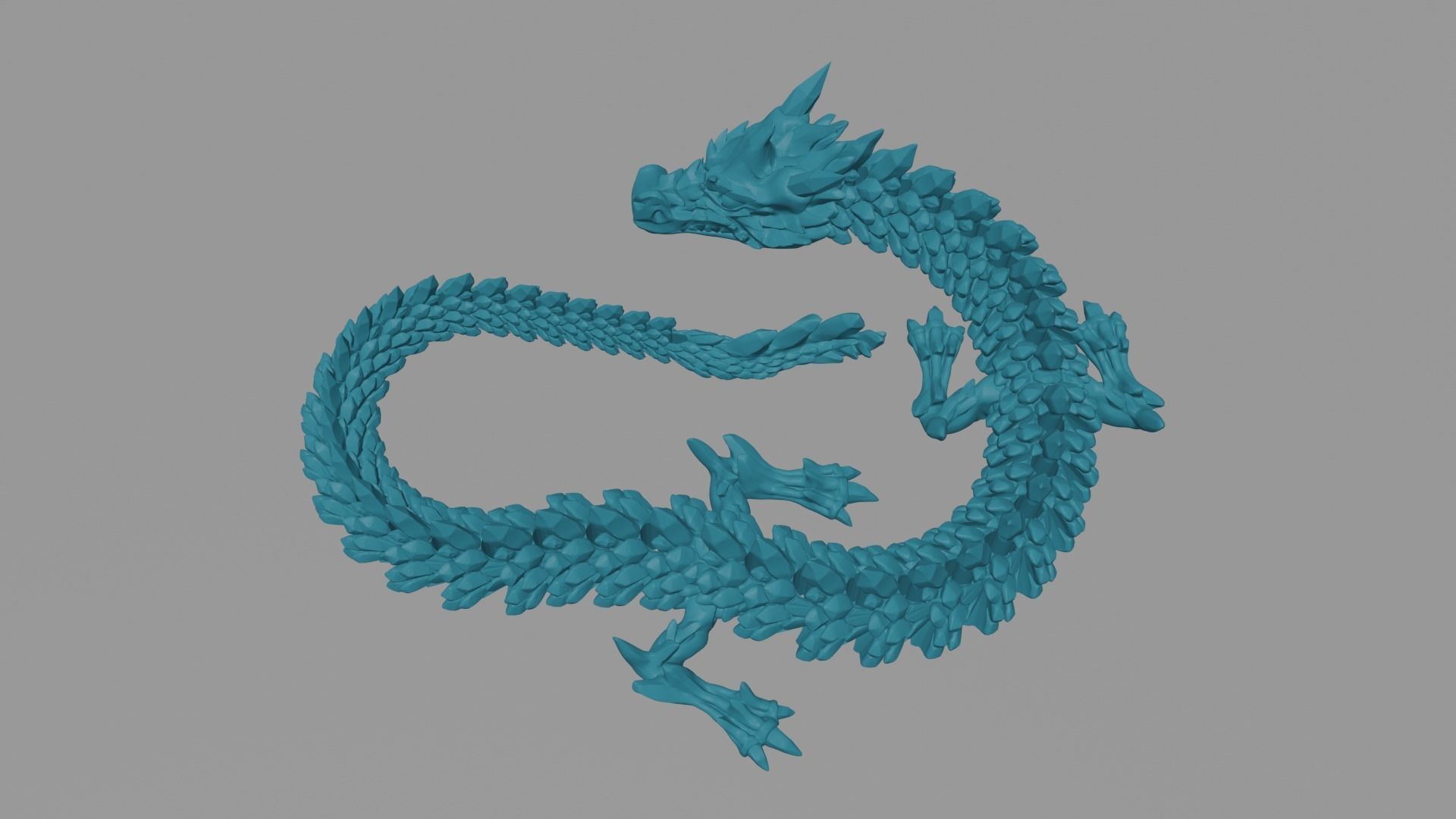 ARTICULATED FROST DRAGON WIGGLE PET ARTICULATED DRAGON 3D print model_7
