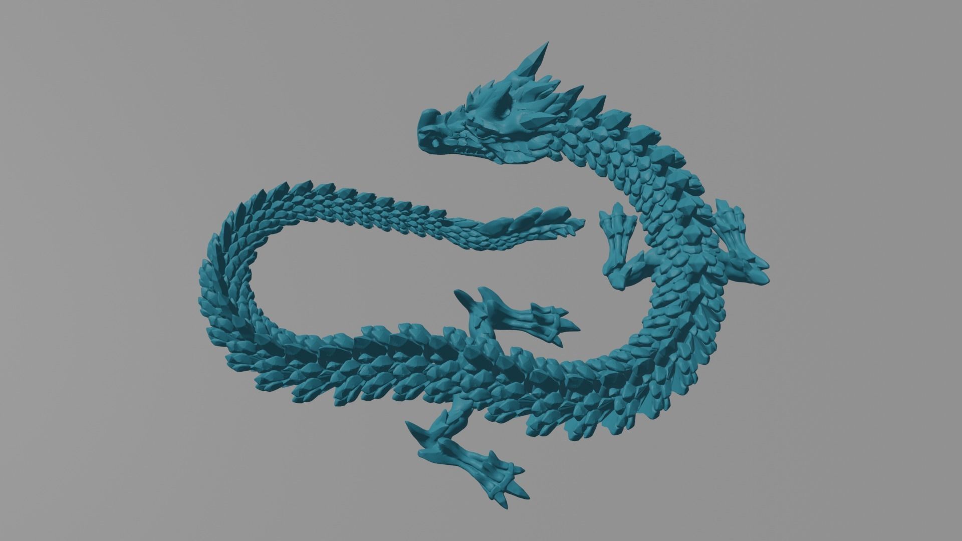 ARTICULATED FROST DRAGON WIGGLE PET ARTICULATED DRAGON 3D print model_6