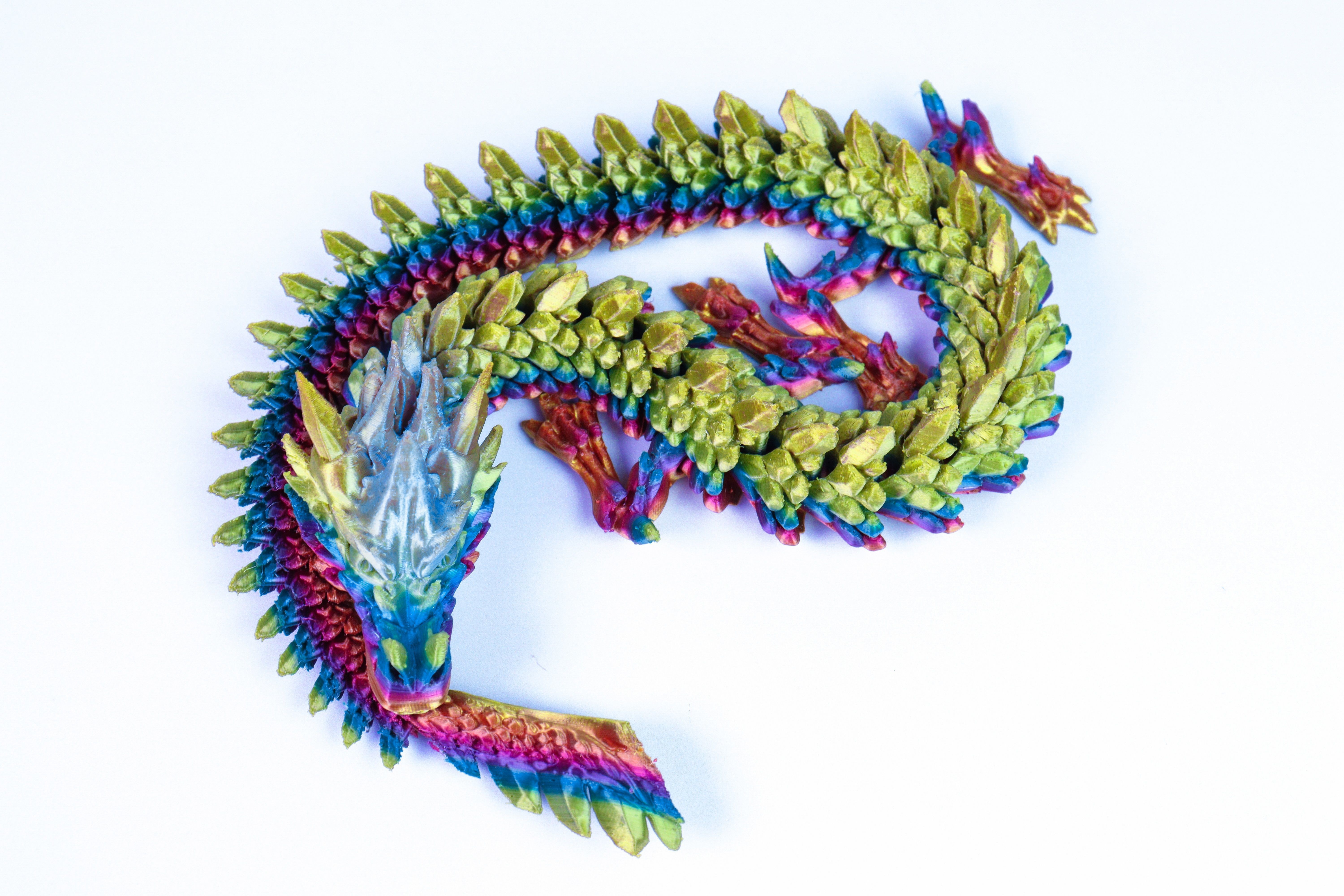 ARTICULATED FROST DRAGON WIGGLE PET ARTICULATED DRAGON 3D print model_1