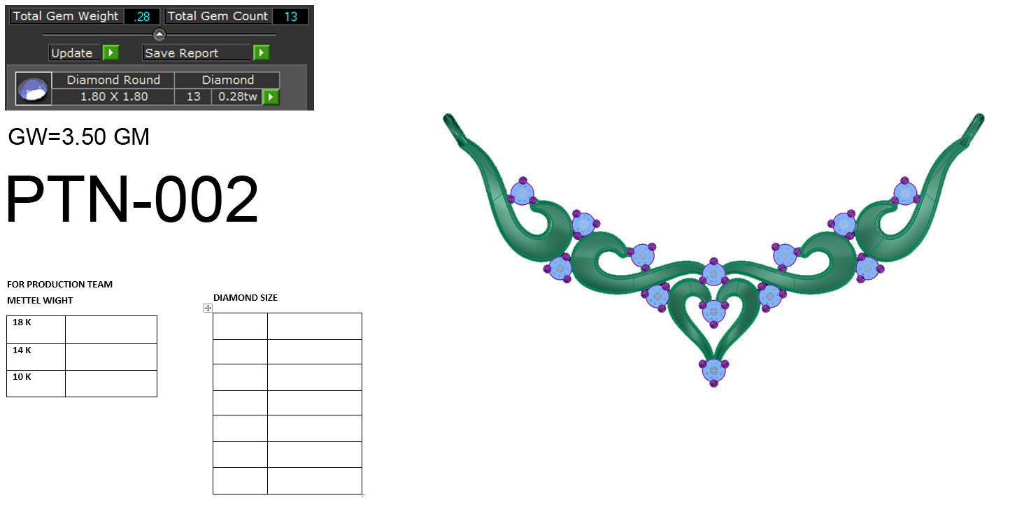 flower neckless 3D 3D print model_10