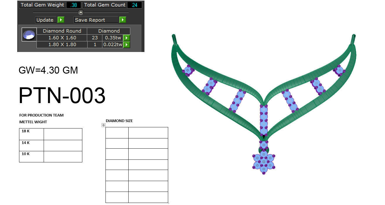 Beautiful Neckless 3D print model_10