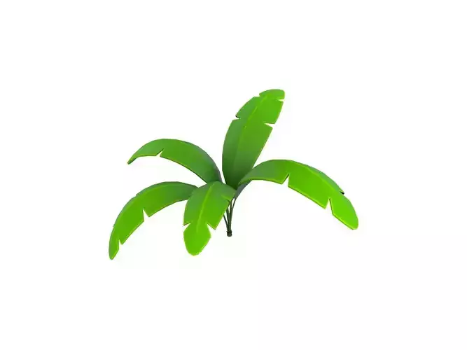 Low Poly Banana Plant 001