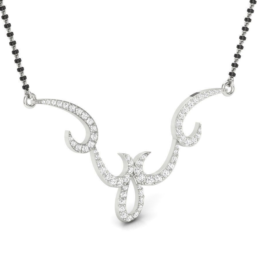 Diamond Satting Beautiful Neckless 3D print model_5