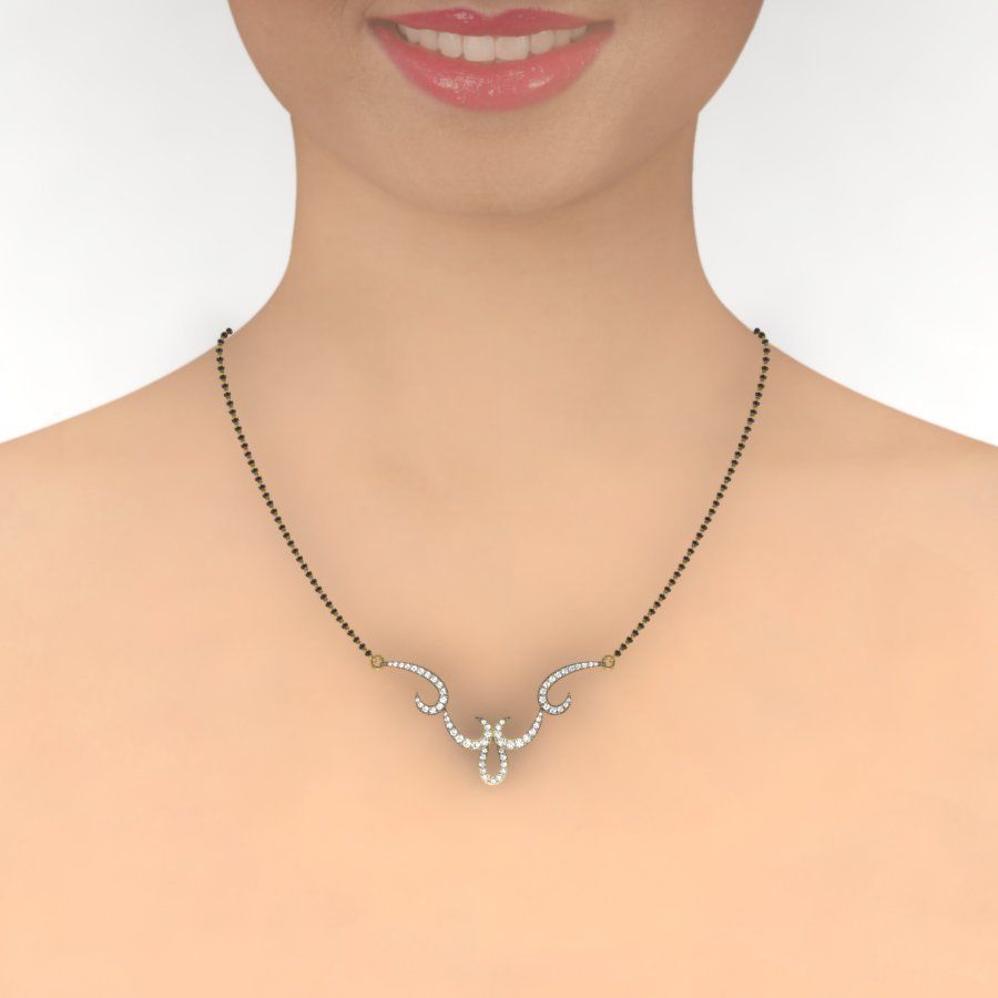 Diamond Satting Beautiful Neckless 3D print model_8