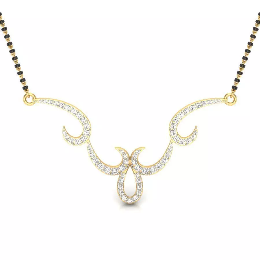 Diamond Satting Beautiful Neckless 3D print model_0