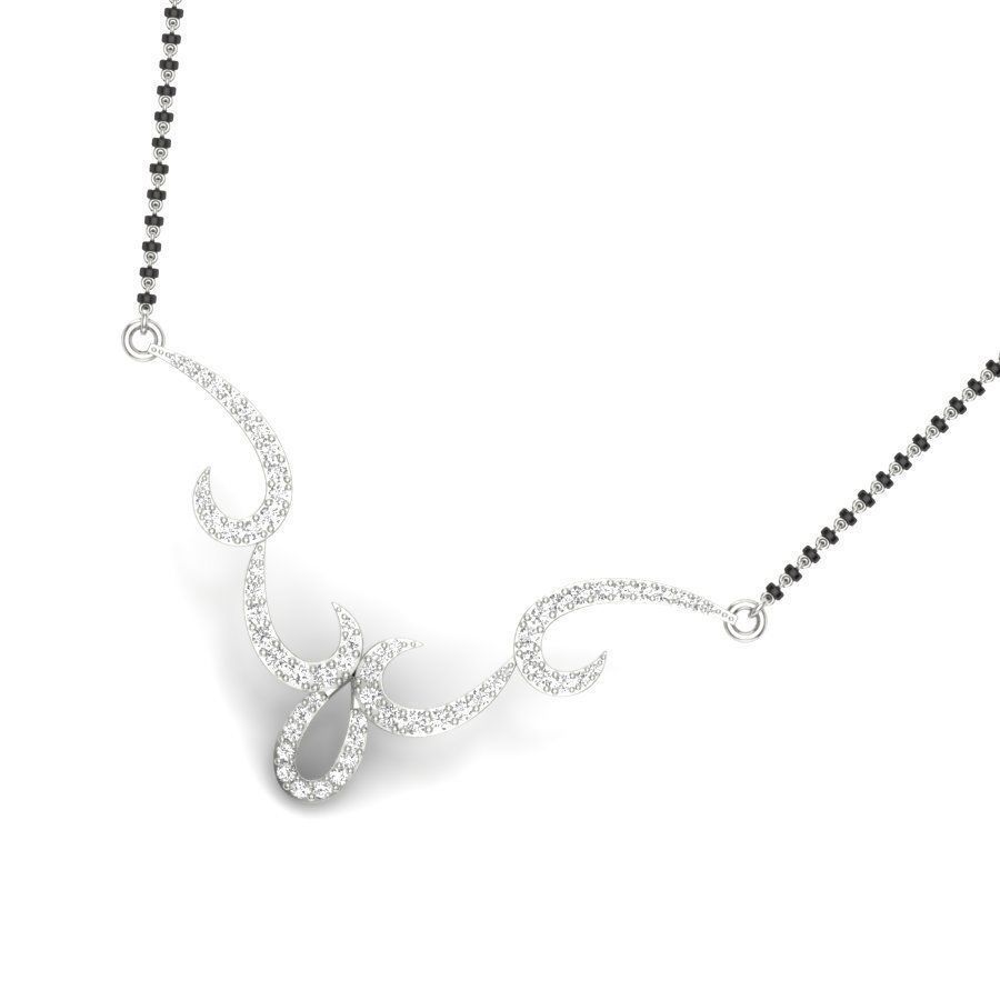 Diamond Satting Beautiful Neckless 3D print model_7