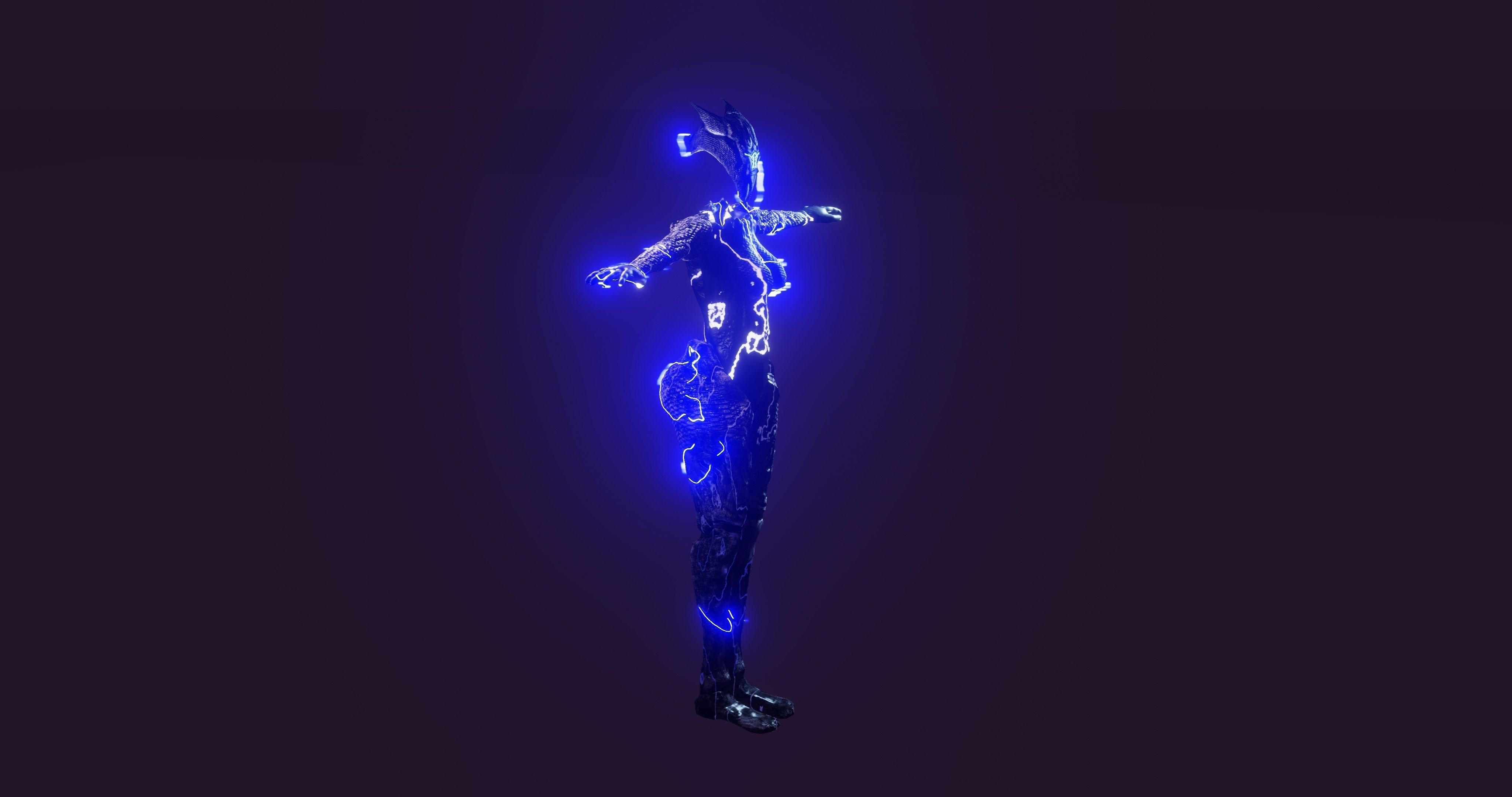 Female Elemental Sentinels Low-poly 3D model_62