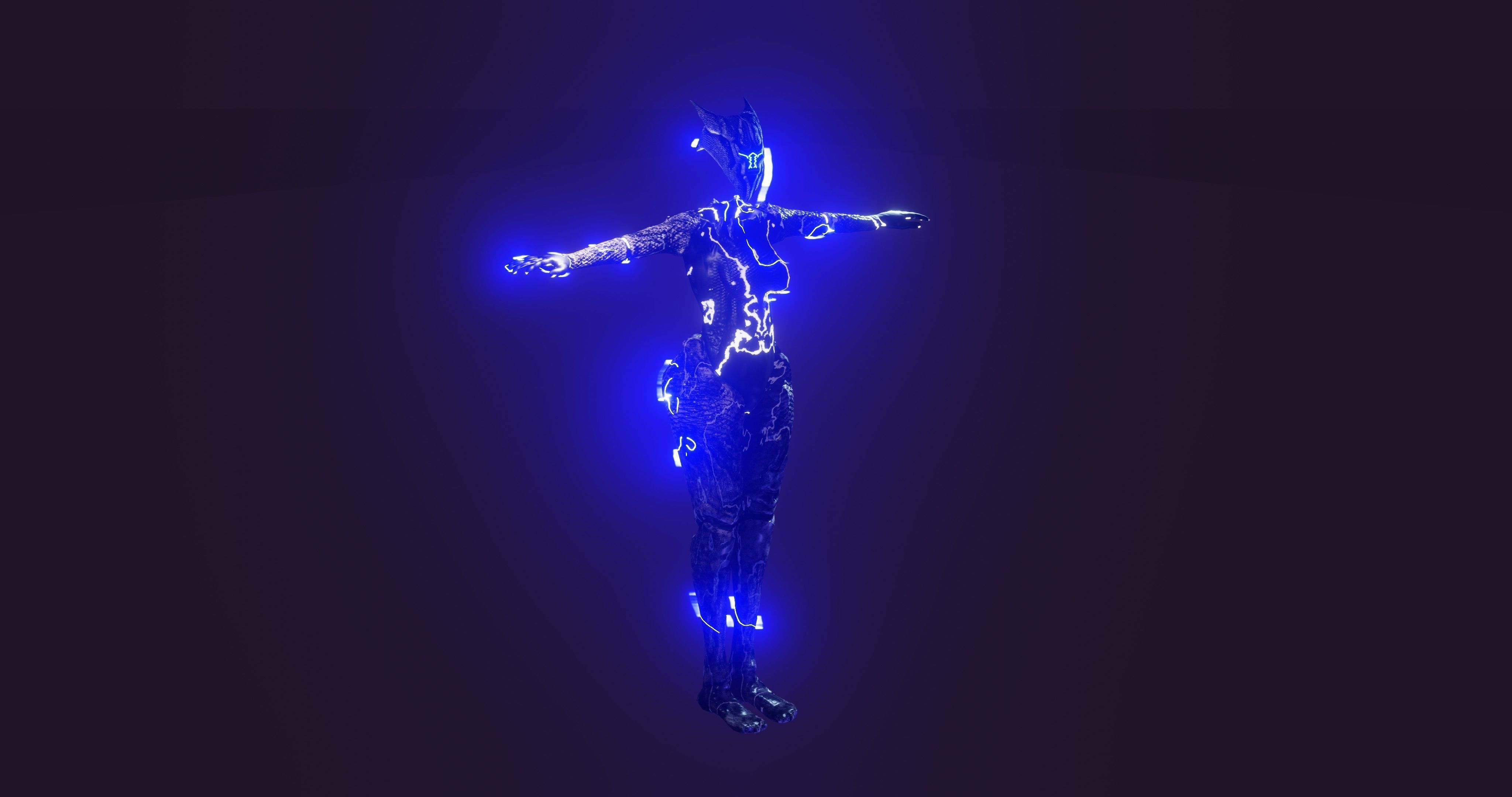 Female Elemental Sentinels Low-poly 3D model_50