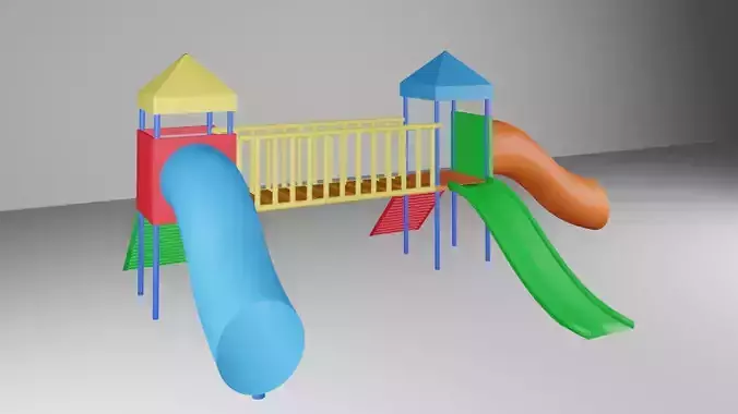 Playground Low Poly structure
