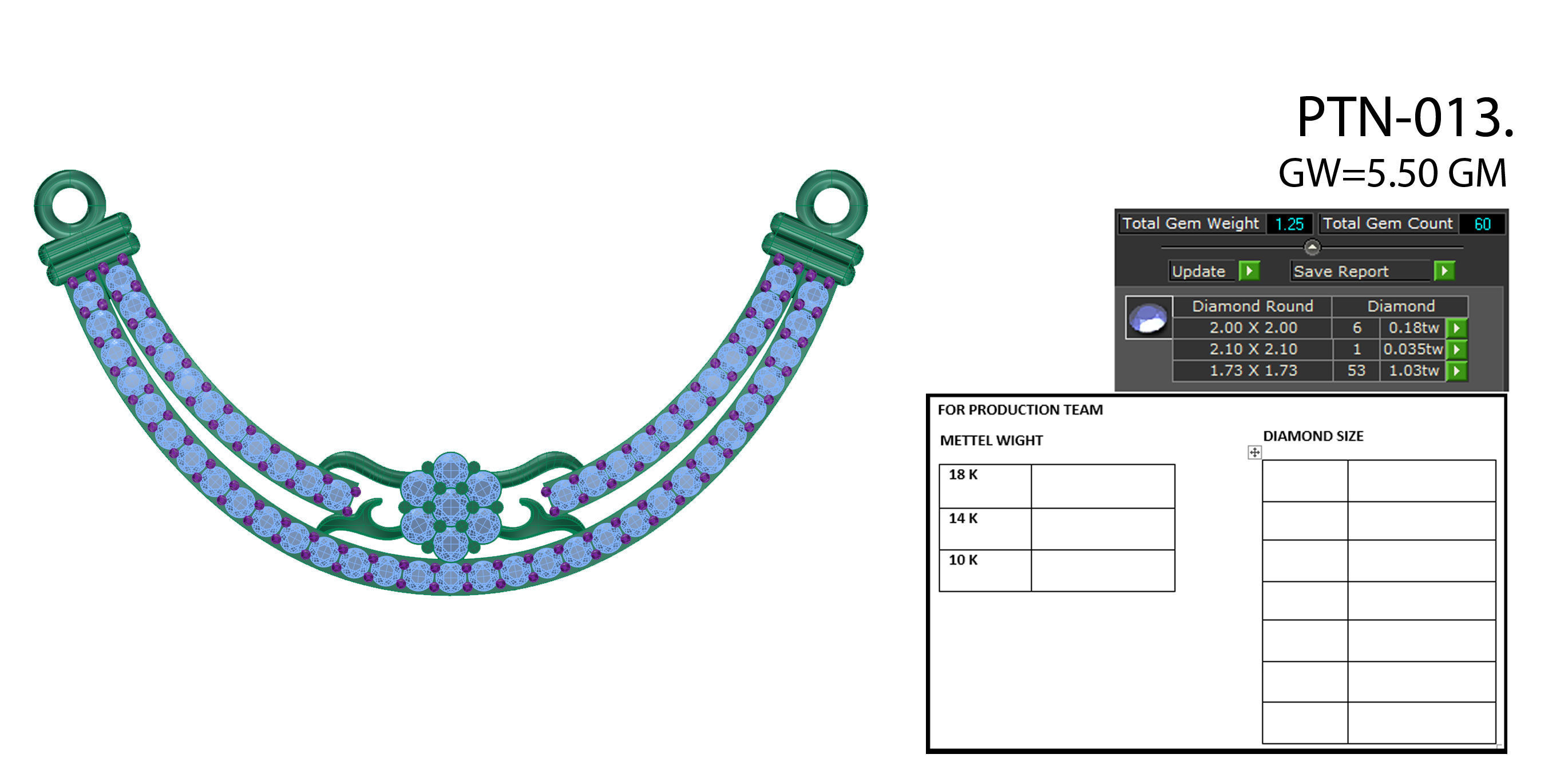 Necklace jewelry 3D 3D print model_10