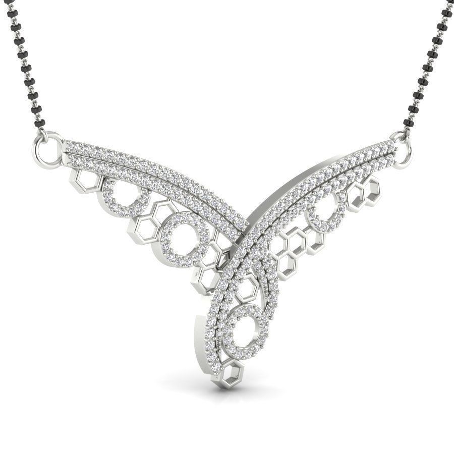 Diamond Necklace 3D print model_5