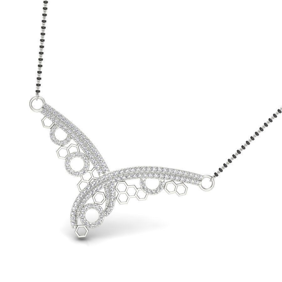 Diamond Necklace 3D print model_7