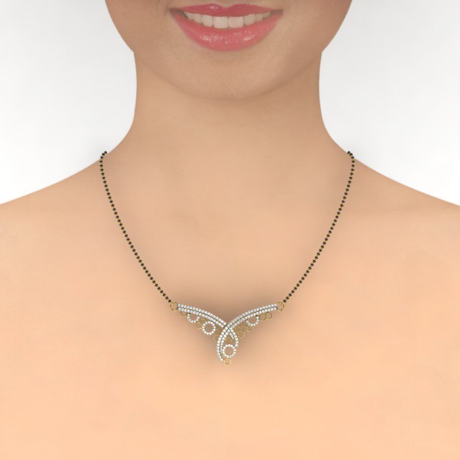 Diamond Necklace 3D print model_8