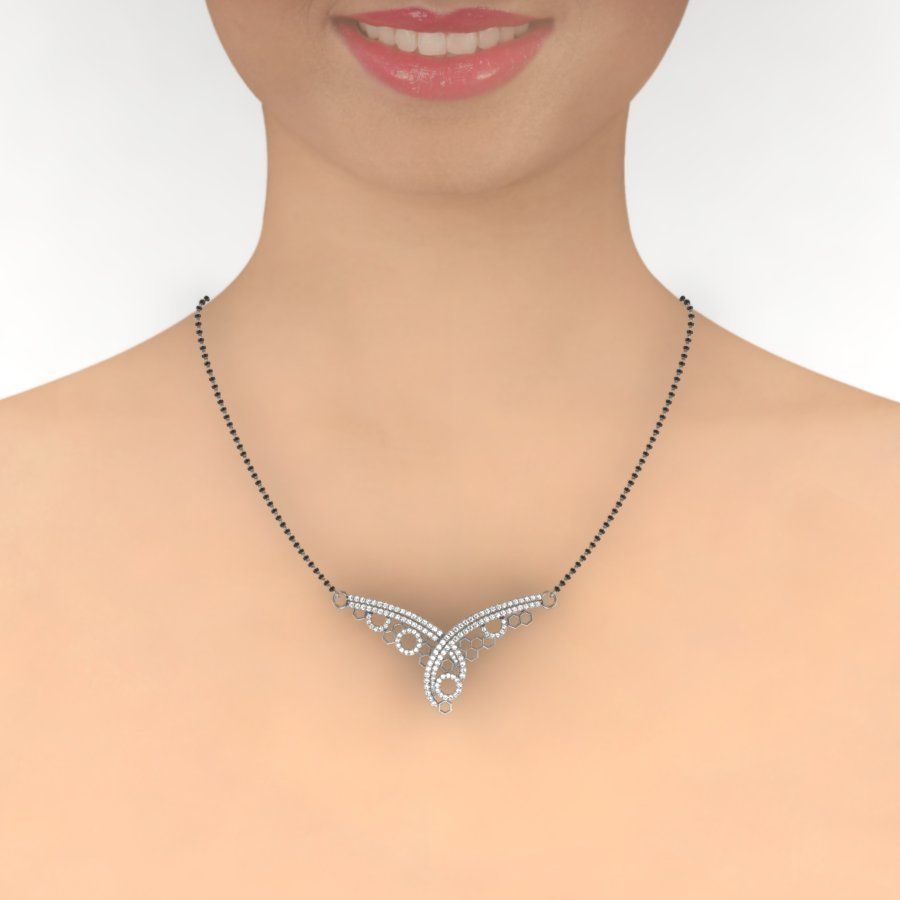 Diamond Necklace 3D print model_2