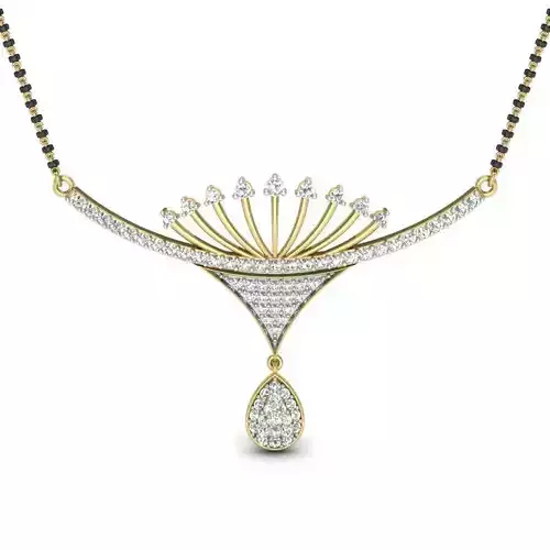 Necklace With Diamonds 