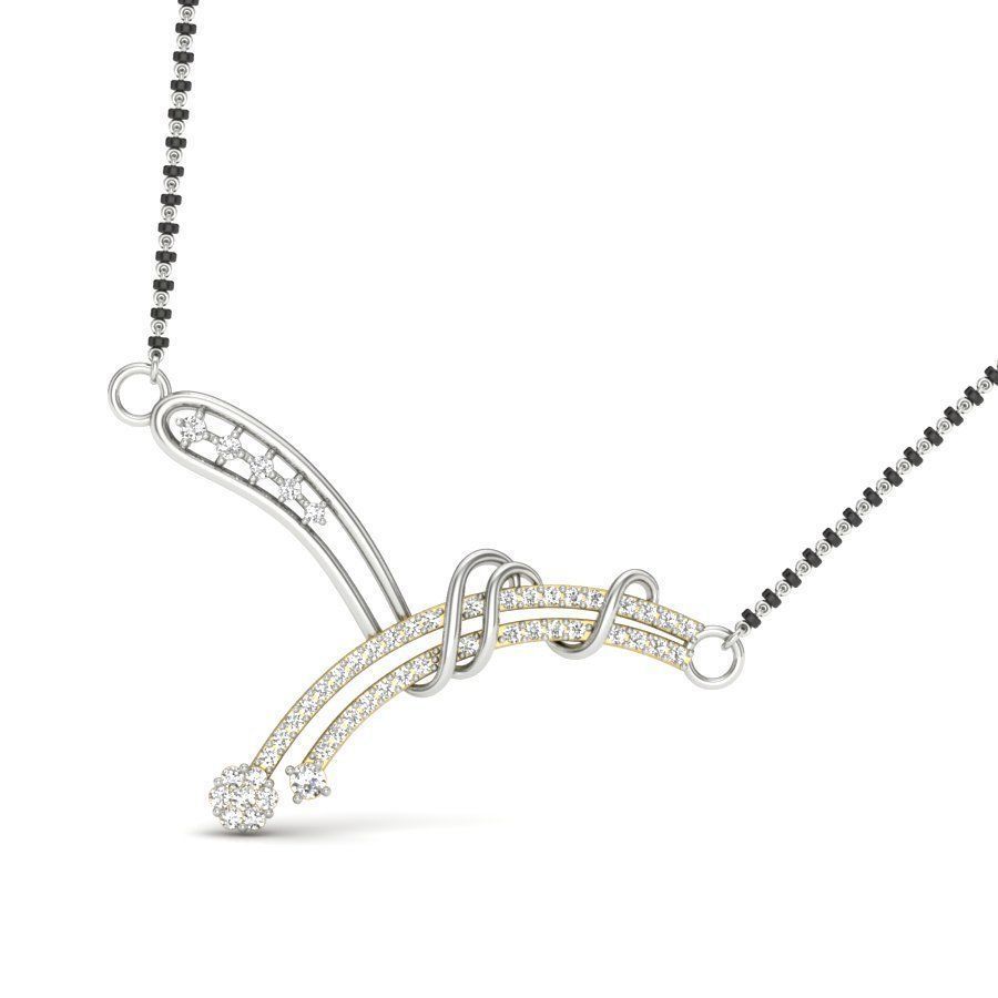 Diamond Tennis Necklace 3D print model_6