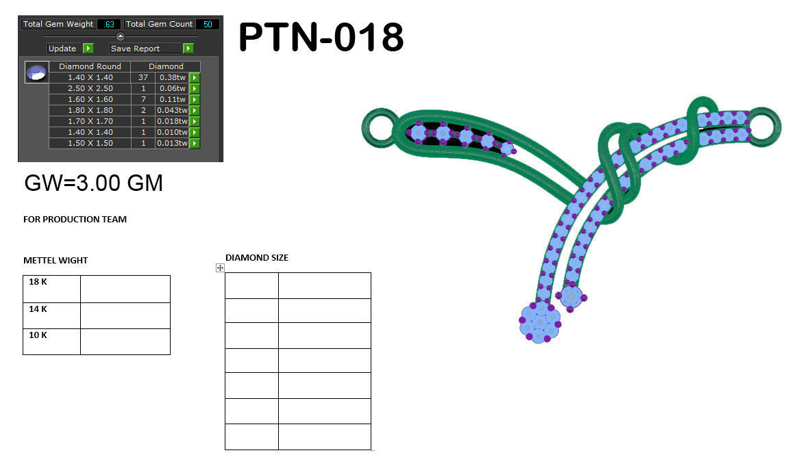 Diamond Tennis Necklace 3D print model_10