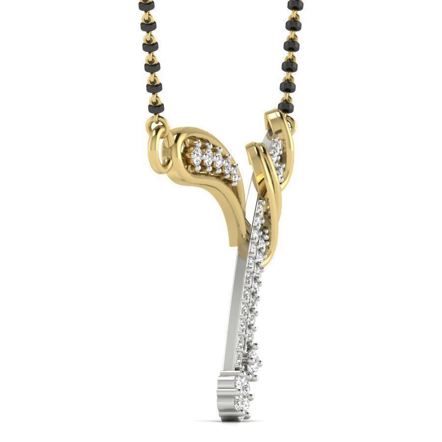 Diamond Tennis Necklace 3D print model_9