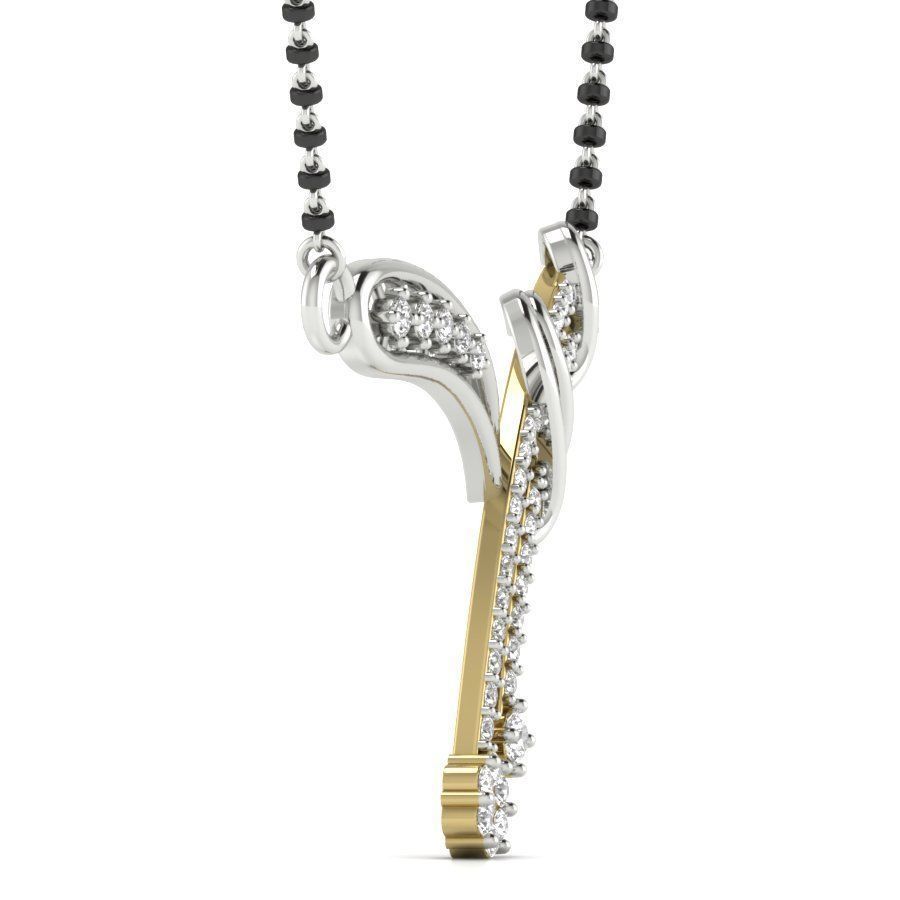 Diamond Tennis Necklace 3D print model_5