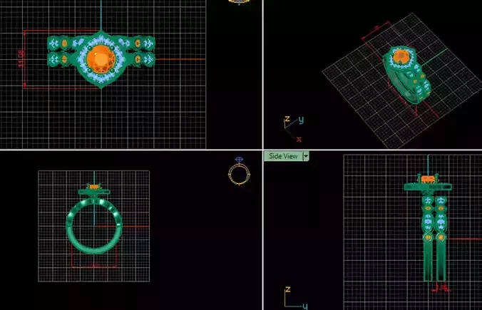 Two diamond rings for women 