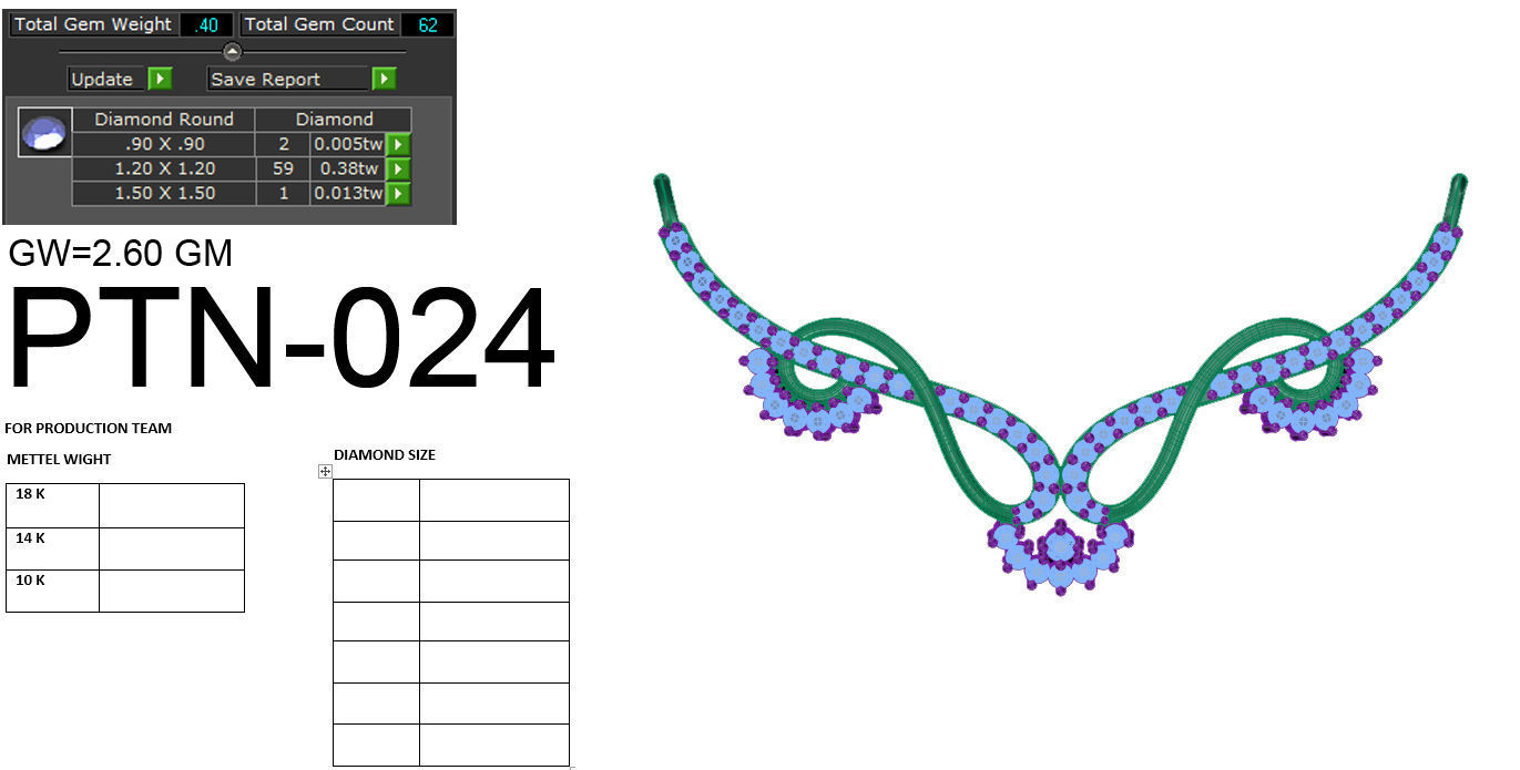 Beautiful Necklace Set 3D print model_10