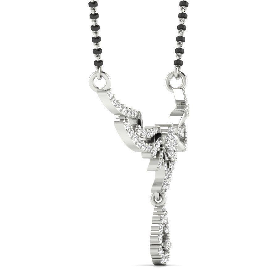 Diamond Necklace Set For Ladies 3D print model_5