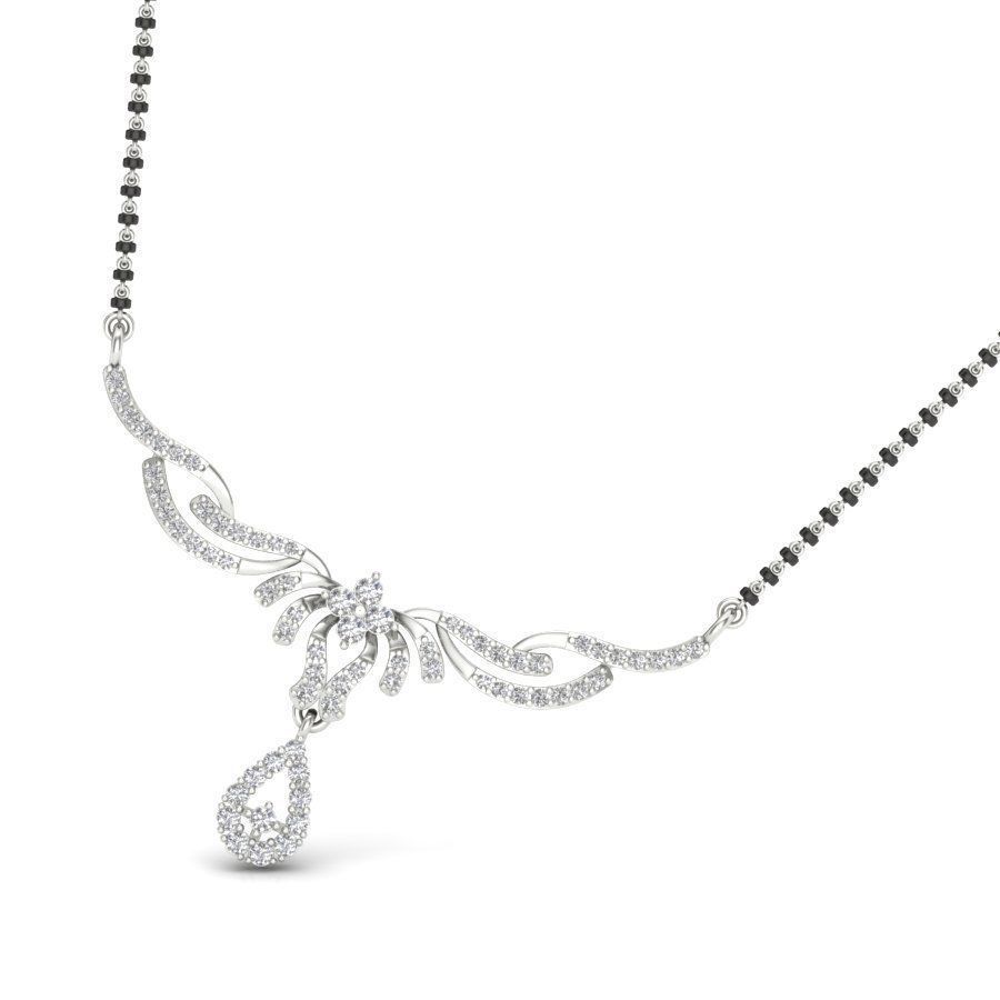 Diamond Necklace Set For Ladies 3D print model_6