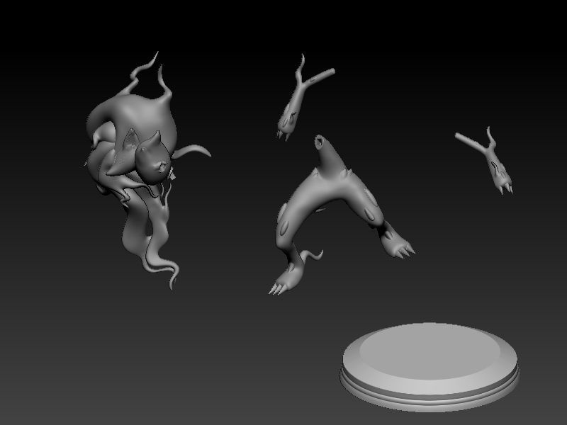 pokemon hisui zoroark 3D print model_4